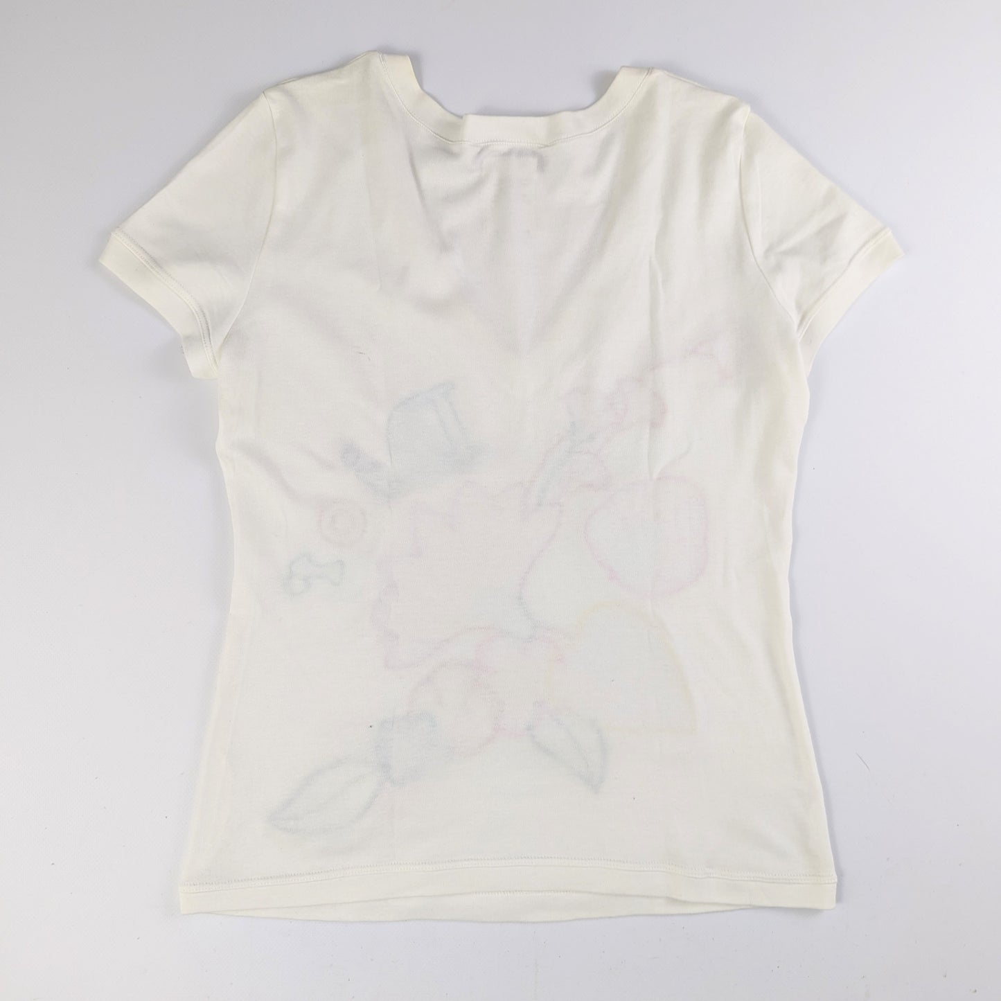 T-shirt col V brodé Dior par Galliano - M/L