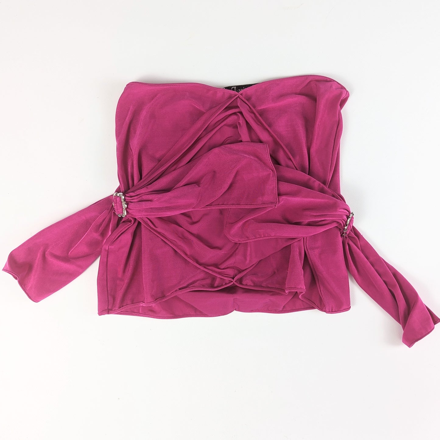 Dior pink satin skirt / top by Galliano - S