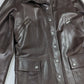 Dior brown leather jacket coat - S/M