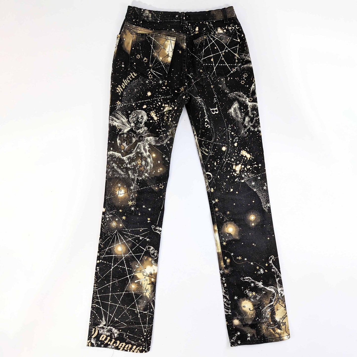 Jeans à imprimé Constellation du zodiaque Roberto Cavalli - AW2003 - S/M