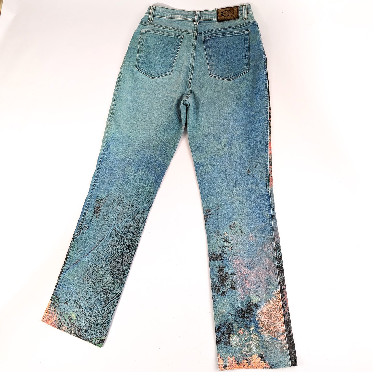 Jeans Roberto Cavalli motif fond marin - S