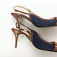 Mules Dolce & Gabbana en denim et cuir - EU40|7UK|9US